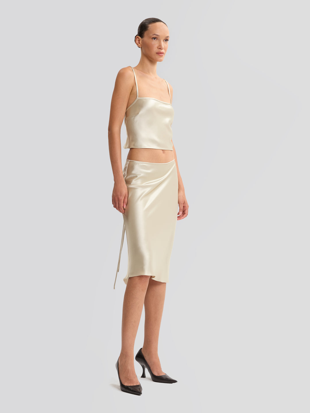 THE BETH SLIP SKIRT