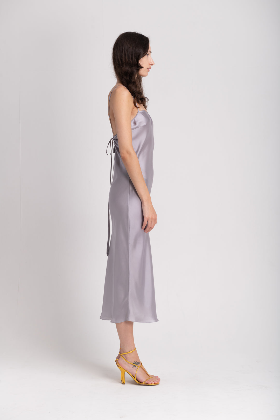 THE SLIP DRESS - SILVER
